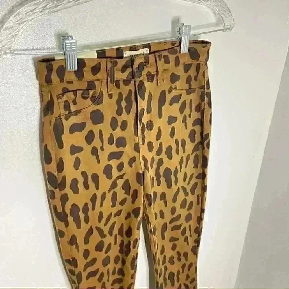 NWT L’Agence Margot High-Rise Skinny Jeans Spotted Animal
